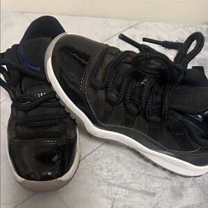 Jordan Kids Black and White Sneakers